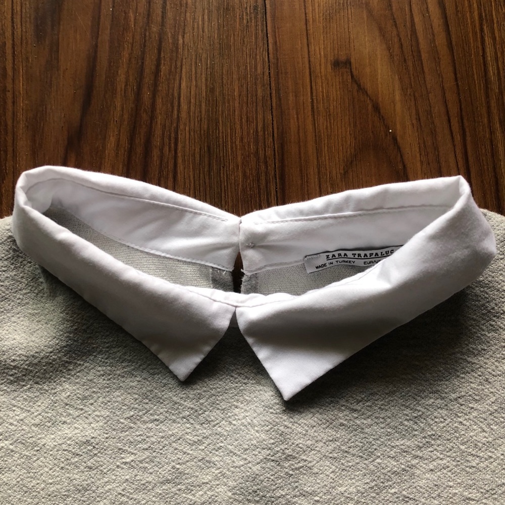 ZARA Grey collared dress